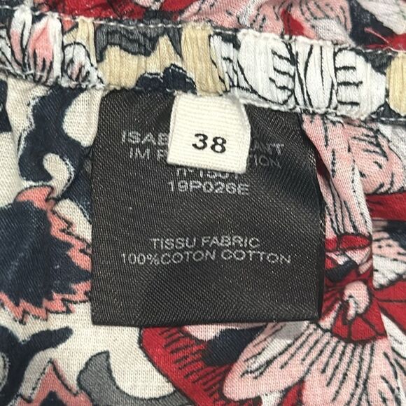 NWT Isabel Marant ÉTOILE Lilia one-sleeve ruched cotton mini dress Sz 38/US 6 - Picture 12 of 14